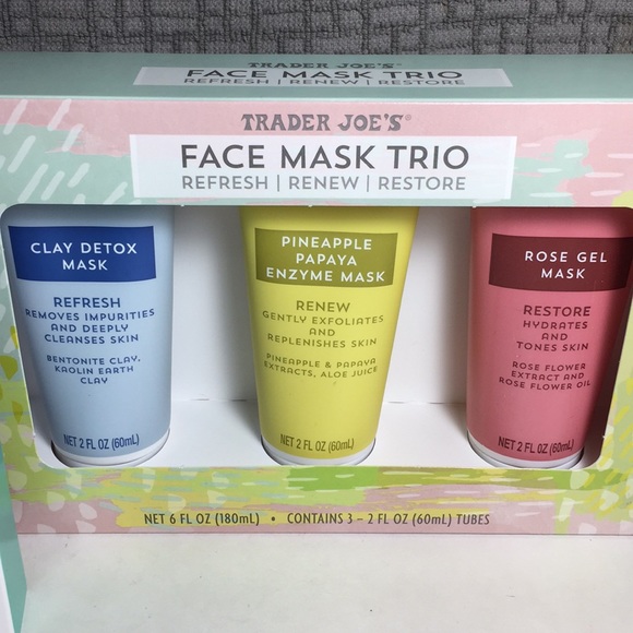 Trader Joe’s Makeup Trader Joes Lip Balm Kit And Face Mask Set Nwt